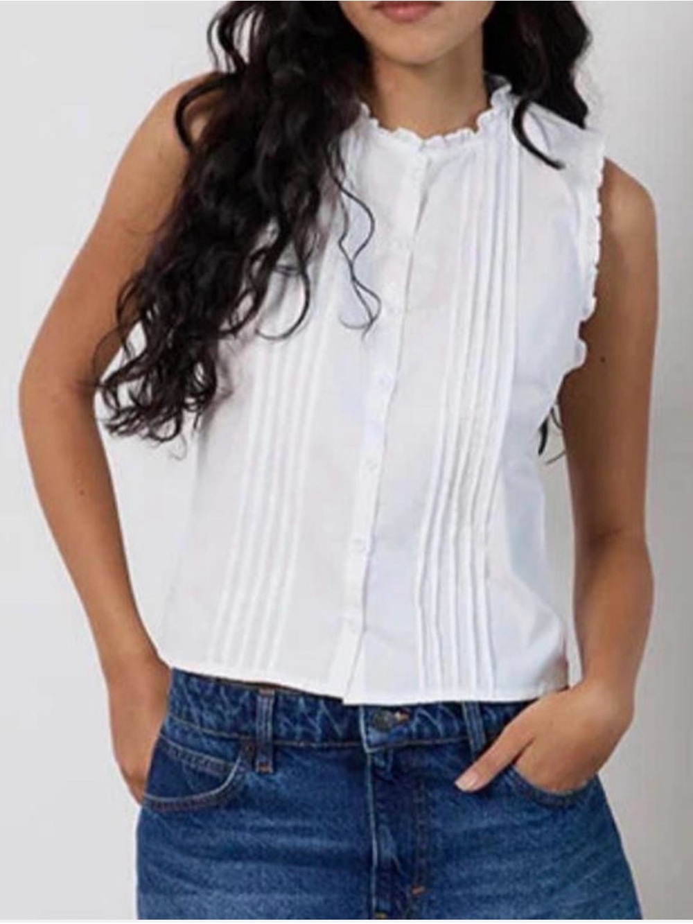 Motel rocks white button up blouse
